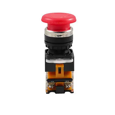 

Ith 10A Ui 380V Red Emergency Stop Mushroom Push Button Switch