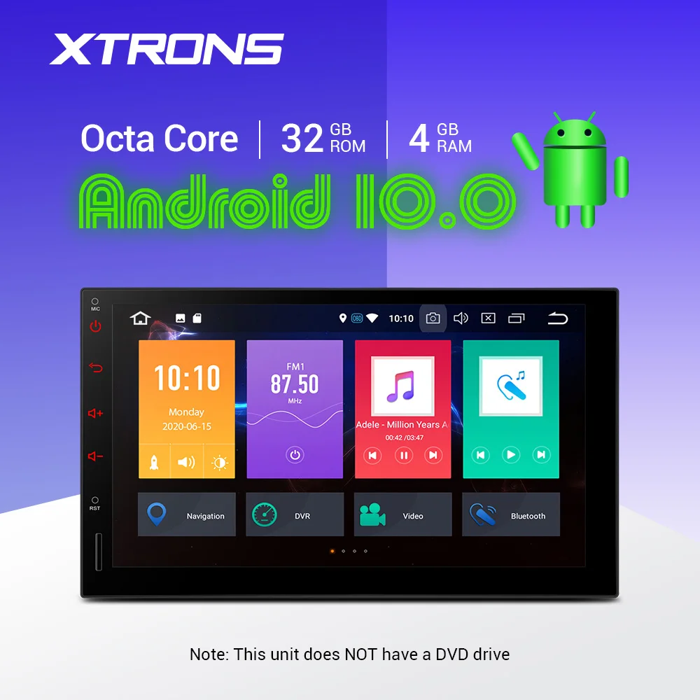 Универсальный автомобильный радиоприемник XTRONS 4 Гб ОЗУ 2 Din 7 дюймов Android 10 0 стерео
