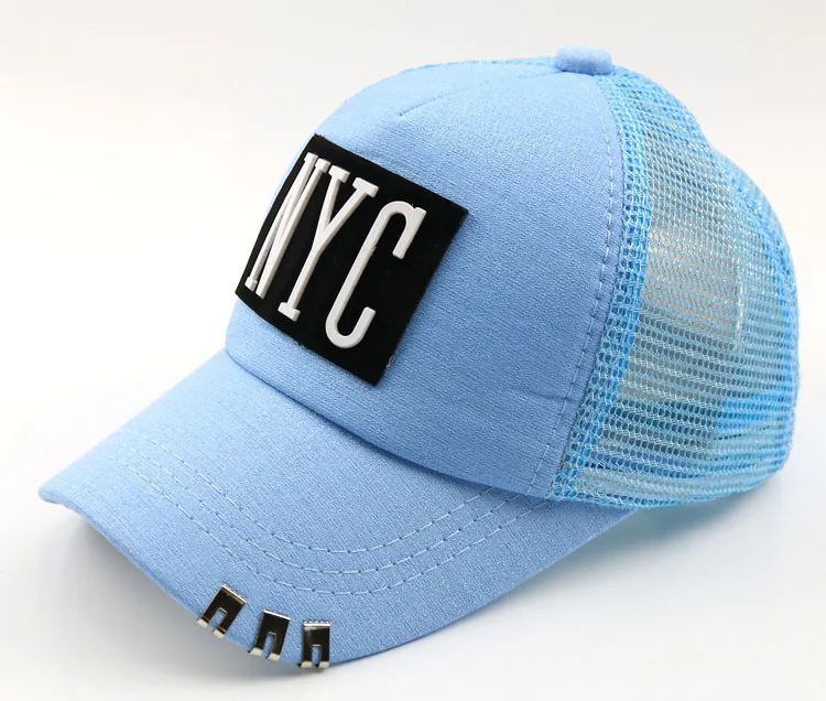 NYC Casquette Homme бейсбольная кепка для мальчиков Детская кепка бейсболка с сеткой шапка для девочек и мальчиков черная Базовая Кепка шапки 50-54 см F870 - Цвет: photo color