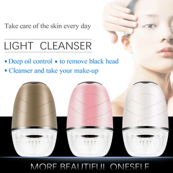 

Facial Cleaning Brush /make-up remover Face washing Cleaner device soft Silicone Deep Pore Electric Waterproof Massage