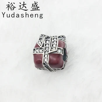 

Christmas Gift Red Enamel Charm Beaded Original 1:1 Fashion High Quality Jewelry Limited Edition
