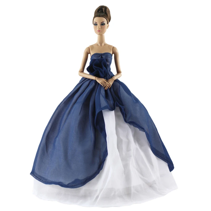 dark blue and white wedding dresses