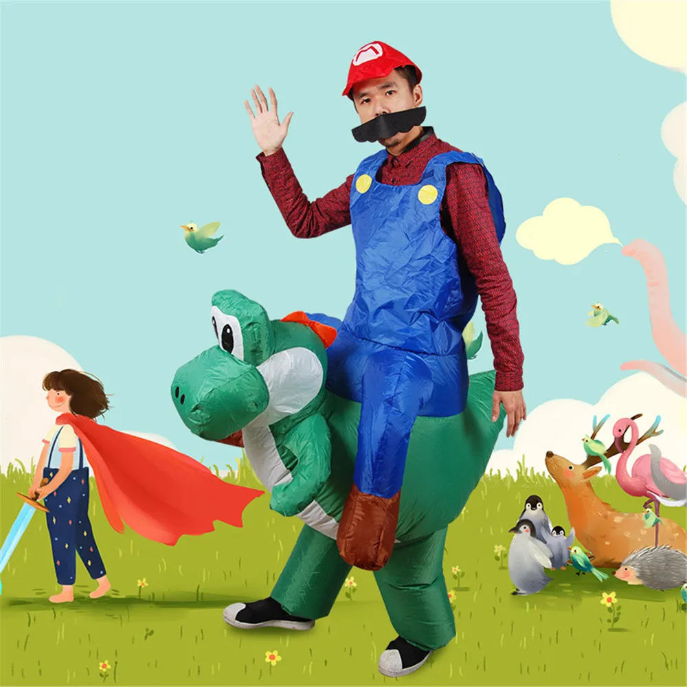 Надувной костюм для вечеринки Супер Братья Марио Луиджи братья сантехники