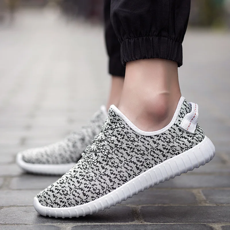 

MEN'S Shoes Fly Woven Coconut Shoes Autumn 2019 New Style Men Athletic Shoes Couples Breathable Trend Outdoor Running Shoes