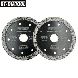 Disque de coupe en diamant pressé à chaud, 115mm/4.5 ", lame de scie pour le Segment de la jante du Turbo, pour le carrelage, la céramique et le marbre, 2 pièces 