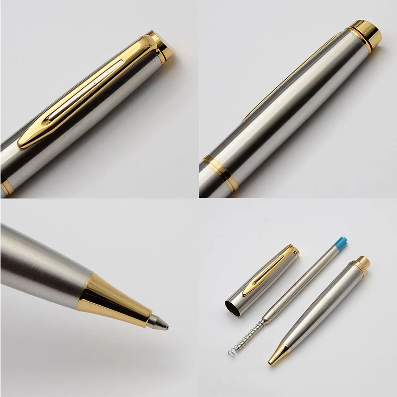 Baoer шариковая ручка роскошные ручки для письма роликовая Stylo Bille подарки синий