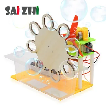 

Saizhi Model Toy Diy Electric Bubble Machine Developing Intelligent STEM Physics Experiments Birthday Gift SZ3205
