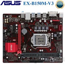LGA1151 ASUS EX-B150M-V3 материнская плата DDR4 USB3.0 PCI-E3.0 SATA3.0 32 Гб B150 для ASUS EX-B150M-V3 оригинальная б/у рабочего стола материнской платы