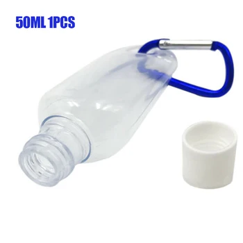 

Mini Portable 1/5Pcs 30/50/60ml Empty Refillable Bottle with Key Ring Transparent Bottles for Travel DC156