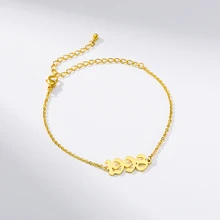 Персонализированные Старый английский номер ножной браслет 1990- на заказ год рождения ноги лодыжки браслет из нержавеющей стали ювелирные изделия подарок для свадьбы дня рождения