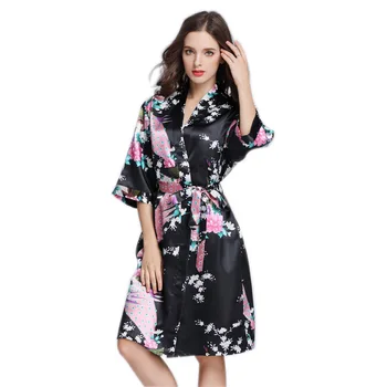 

Nightgown Women Vintage Retro Sexy Silk Satin Floral Nightdress Long Lingerie Robe Sleepwear Ladies Night Sleep Dress Nightwear