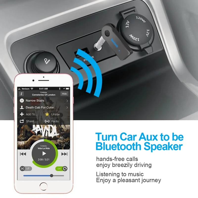 Bluetooth приемник 3,5 мм AUX аудио разъем беспроводной передатчик музыкальный адаптер для MP3 автомобильный динамик наушники громкой связи