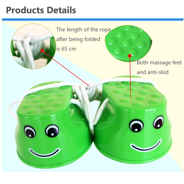 1Pair Smile Jumping Stilts Plastic Balance Training Equipment Coordination Game Jumping Feet Stilts Sports Toys for Children 3