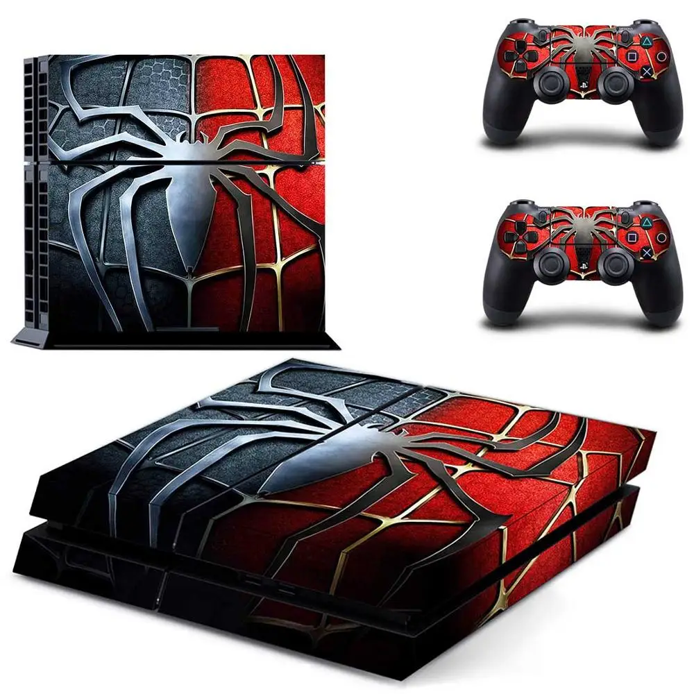 Spider-Man Play station 4 стикер s, PS 4 Наклейка для PS4 наклейка Pegatinas Adesivo для консоли playstation 4 и 2 контроллера - Цвет: DPTM1686