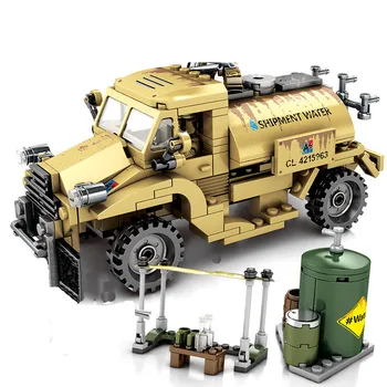 

New Bricks Jug Truck Military Model Kit Building Blocks DIY Creative Classic Educational Toys For Children Gifts