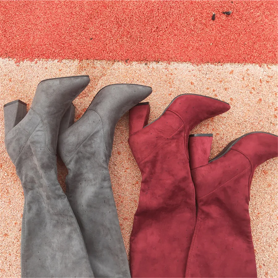 

sexy high heels platform Winter Long Woman Overknee Knight Thin Boots Flat Bottom