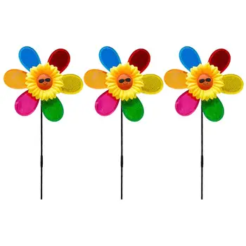 

3pcs Outdoor Pinwheel Windmill Toy Outdoor Pinwheel Colorful Windmill Kids Windmill Toy For Children Baby Kids