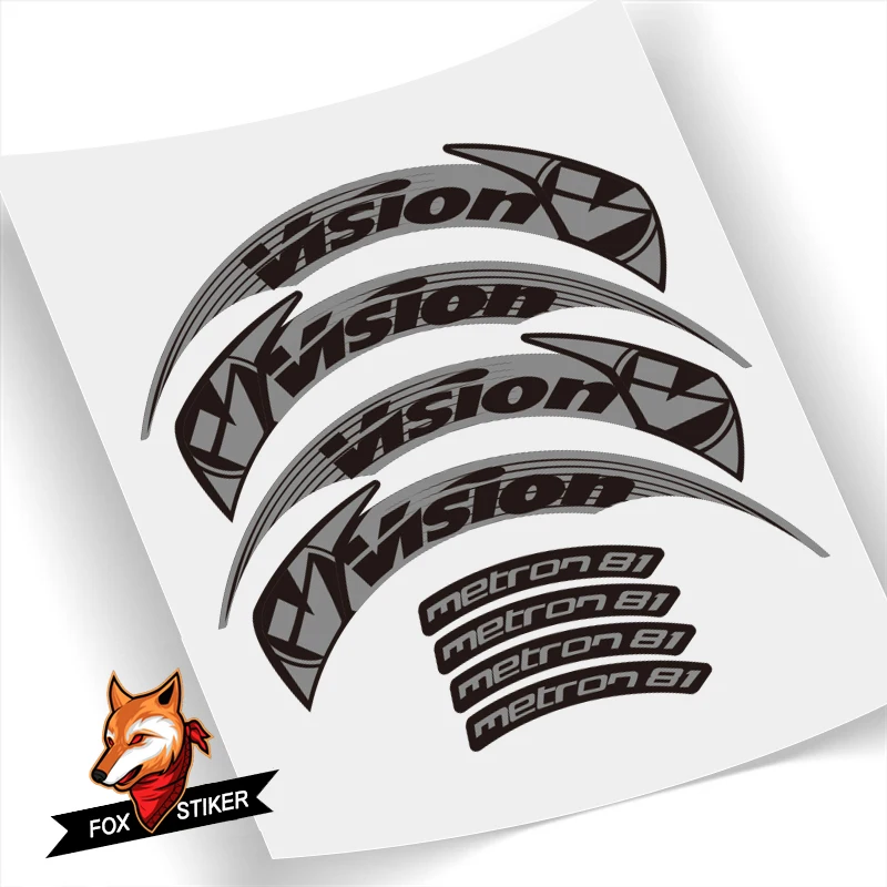 700C 40mm 55mm 81mm 90mm Road Bicycle Rim Wheel Sticker Road Bicycle Stickers Cycle Reflective Road Wheels Decal - Цвет: 81mm gray