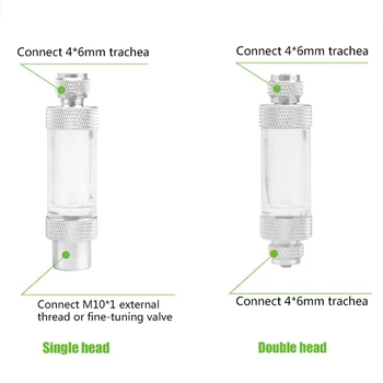 

Aquarium Check Valve-Regulator Diffuser Reactor Single/Dual Head Fish Tank CO2 Bubble Counter Air Pump Accessories