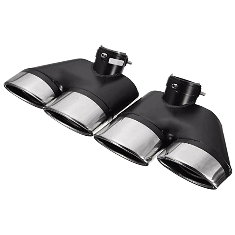 2Pcs Car Rear Exhaust Pipe Stainless Steel Muffler Tail for Mercedes Benz W220 S430 S500 AMG 2000 2001 2002 2003 2004 2 | Автомобили и