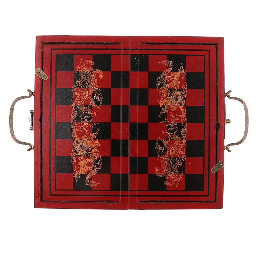 Board Game Wooden Chess Table Games Chess Pieces Chinese Chess Set