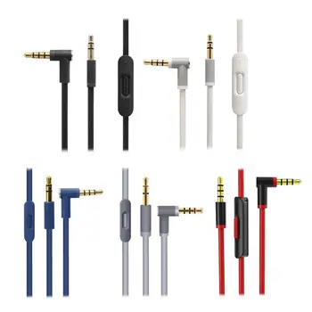 

3.5mm Audio Cable Cord with Volume Control Microphone for Studio Mixr Solo 2/3 Wire