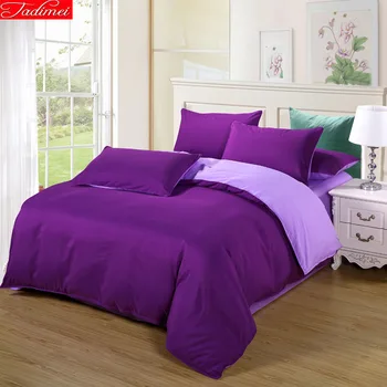 

Good Quality 4pcs Bedding Set Bedlinen King Queen Twin Double Size Bed Sheet 1.5m 1.8m 2m 2.2m Duvet Cover Pure Color Bedclothes