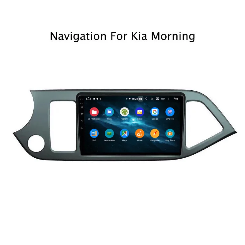 Best 9" Android Octa Core 4G RAM 32G ROM Car Radio Multimedia Player Navigation GPS For Kia Morning 2011 2012 2013 2014 2015 4