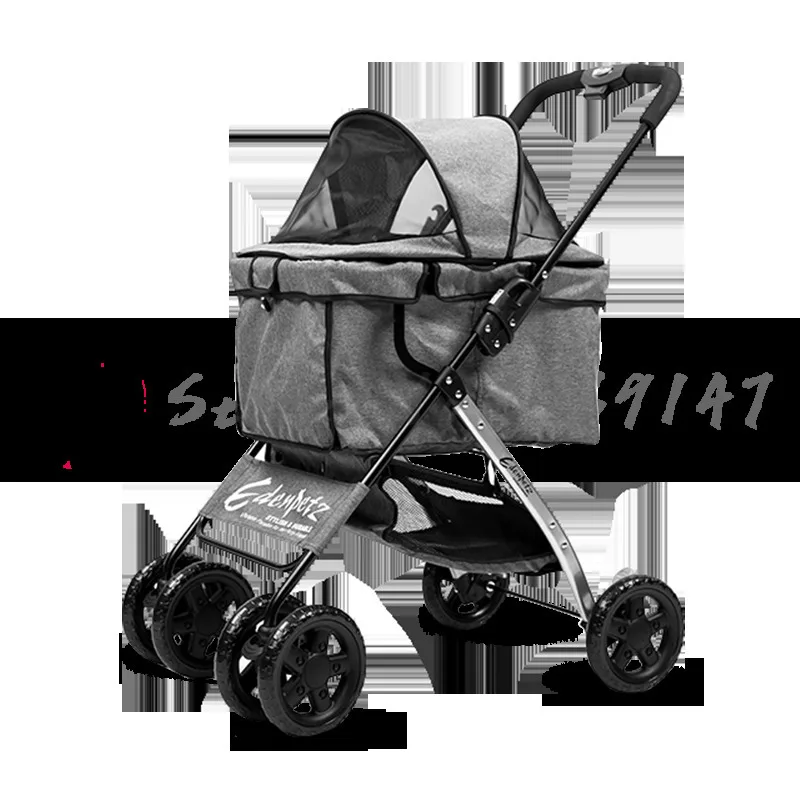 Складная коляска для собак, 4 колеса, многофункциональная коляска для собак, сумки для собак для маленьких собак