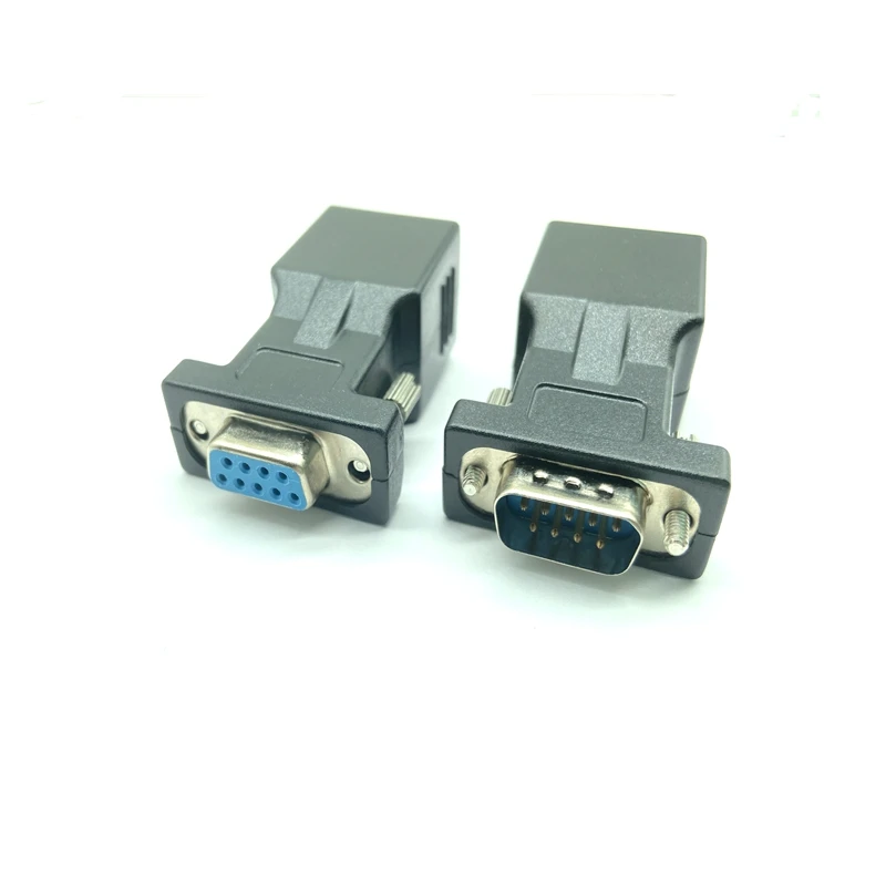 Конвертер COM-порта в Ethernet-порт LAN DB9 переходник со штекера RS232 на гнездо RJ45 1 шт. не