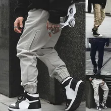 Мужские повседневные модные Свободные Лоскутные Комбинезоны с карманами, спортивные брюки-карандаш, Удобные Модные Повседневные Дышащие присборенные брюки