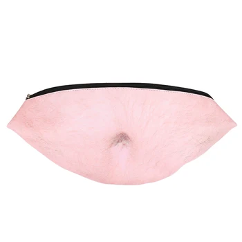 

Novelty Funny Men Women Dad Daddy Bag Dad Bod Waist Bags Beer Fat Hairy Belly Fanny Pack