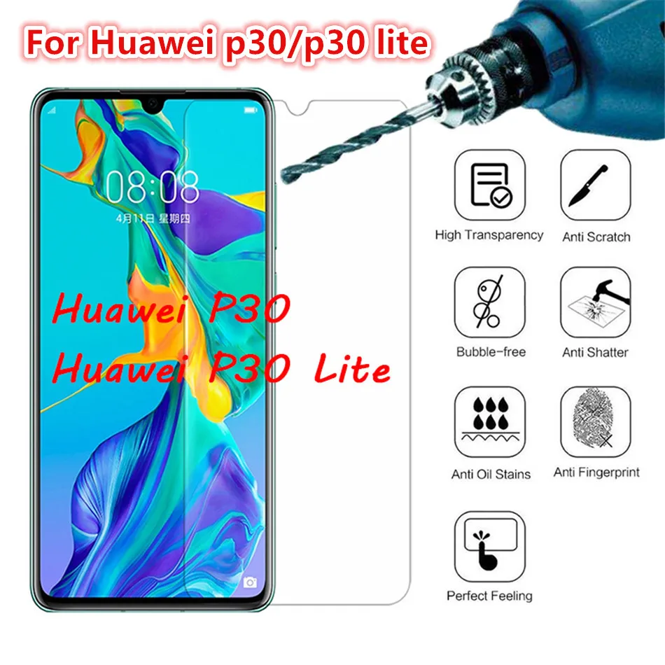 

Protective Glass For Huawei p30 lite light p30 Screen Protector Glass For Huawei P30 p30lite p 30 light Protective Film