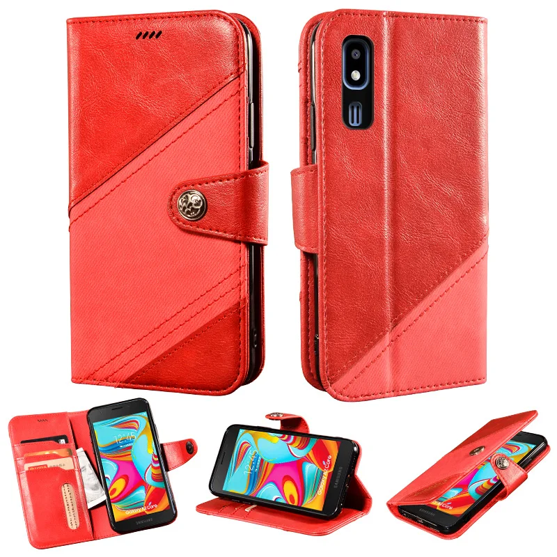 Flip book Case For Samsung Galaxy A2 Core Ultra shockproof Leather Cover Luxury Phone Cor Funda | Мобильные телефоны и