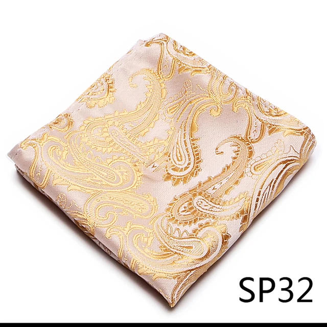 Newest style  Brand Factory Sale Top grade  Pocket Square Paisley Dropshipping Clothing accessories Memorial Day Fit Workplace SP32