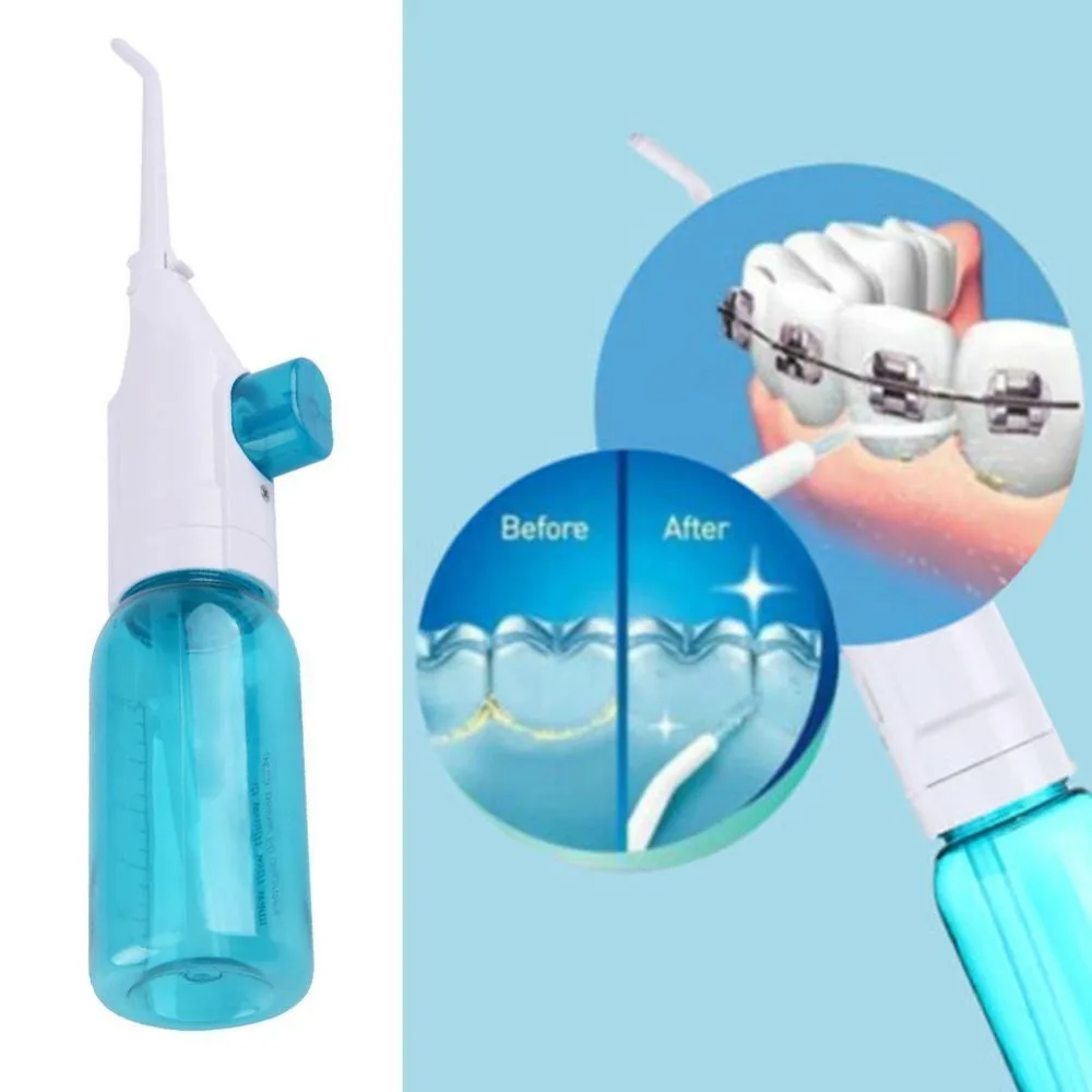 Oral Irrigator Manual Pressing Water Flosser Portable Dental Water Jet 90ML Tank Waterproof Teeth Cleaner dental cleaner oral irrigator water flosser