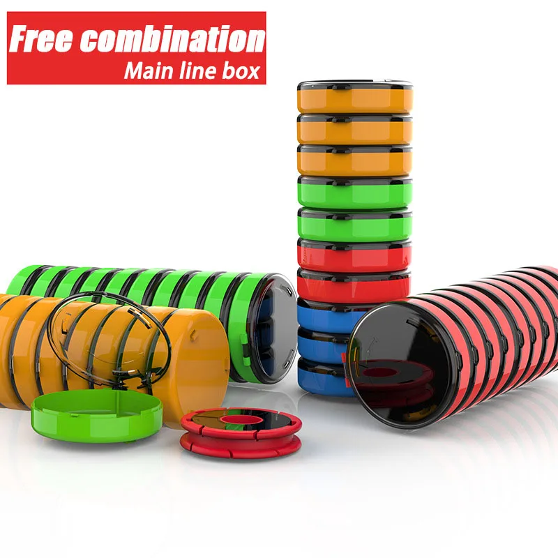 

Rainbow Fishing Main Line Box Winding Board Free Combination Silicone Main Spool 2020 High Quality Fishing Box Fishing Tools