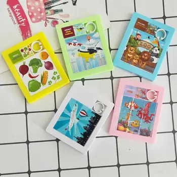 

Cartoon DIY 9 Grid Plaid Classic Slide Puzzle Game Animal Pattern Educational Practical Ability Color Cognition Toy For Children