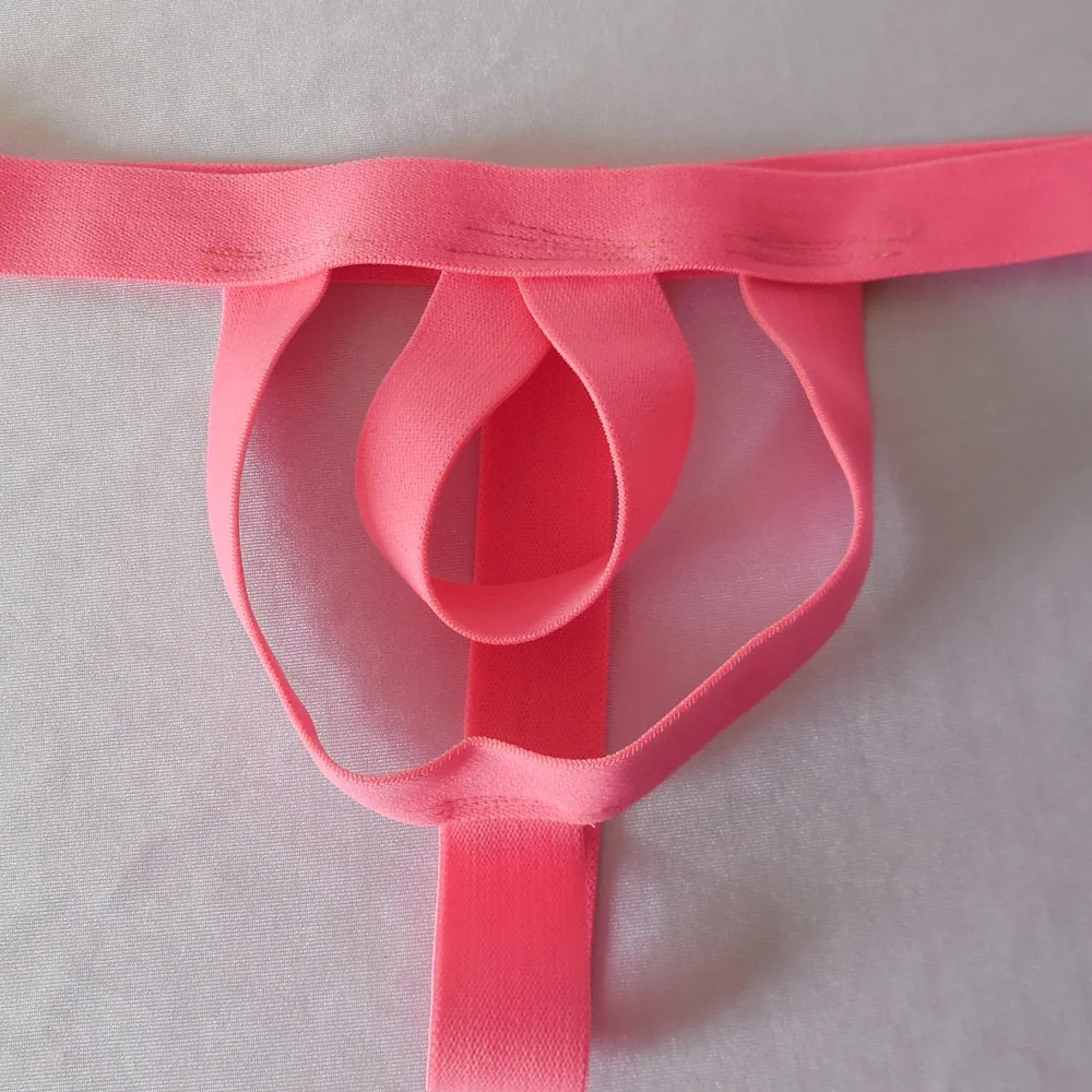 Sexy T-back Design String Thong Underwear  for Men Stretchy Open Pouch Rings G-Strings & Thongs Stretchy Jockstrap Underwear