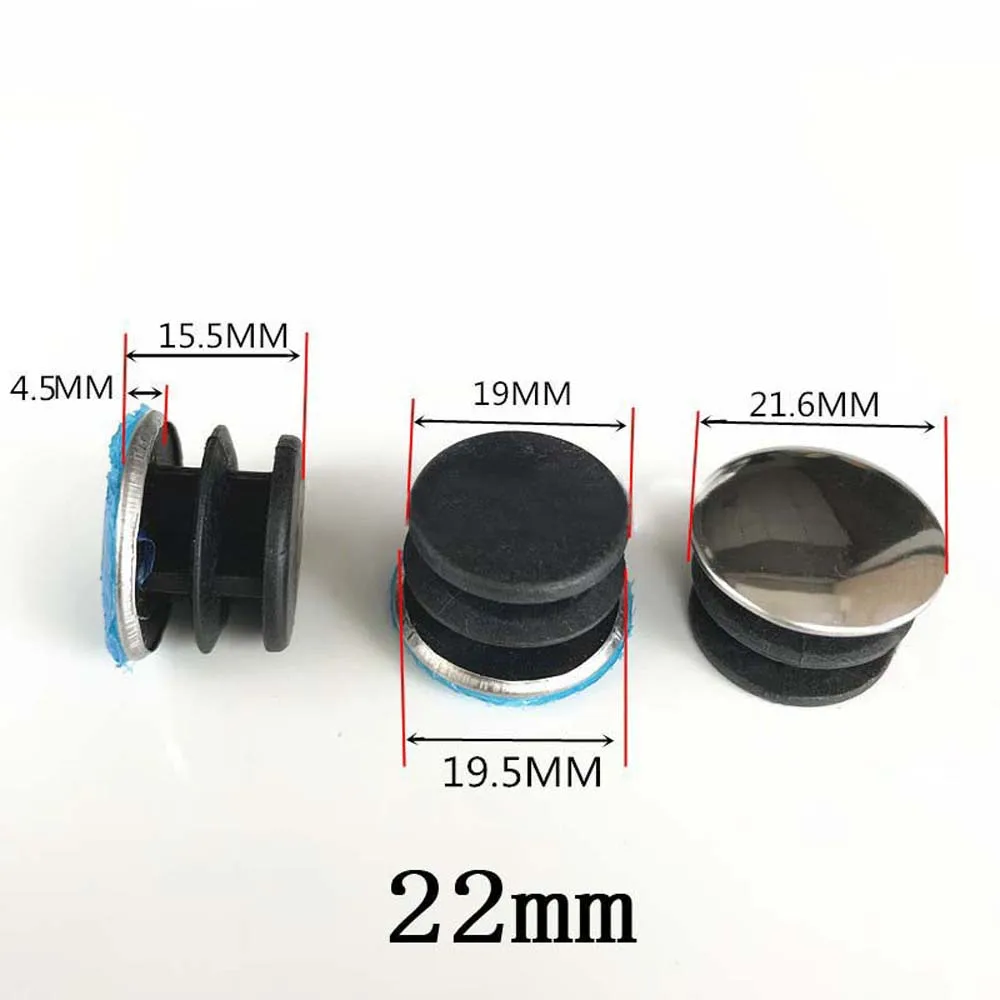Dia 20mm 22mm 25mm Stainless Steel Round Tube Pipe Inserts Plugs Blanking End Caps Furniture Leg Hole Cover