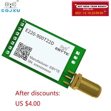 

COJXU LLCC68 LoRa Module 868MHz /915MHz Rf Module 5km Long Range Wireless Transmitter and Receiver SMA-K Antenna E220-900T22D