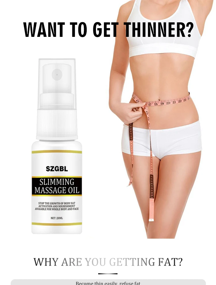Slimming Oil Essential Oil Liquid Weight Loss Product Body Shaping Leg Body Waist Fat Massage-oil Promote Metabolism Beauty 20ML