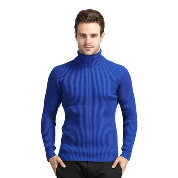 

Men's winter sweater gentleman Pullover Sweater Korean-style Solid Color Slim Fit turtleneck men Wool sweater men 8833