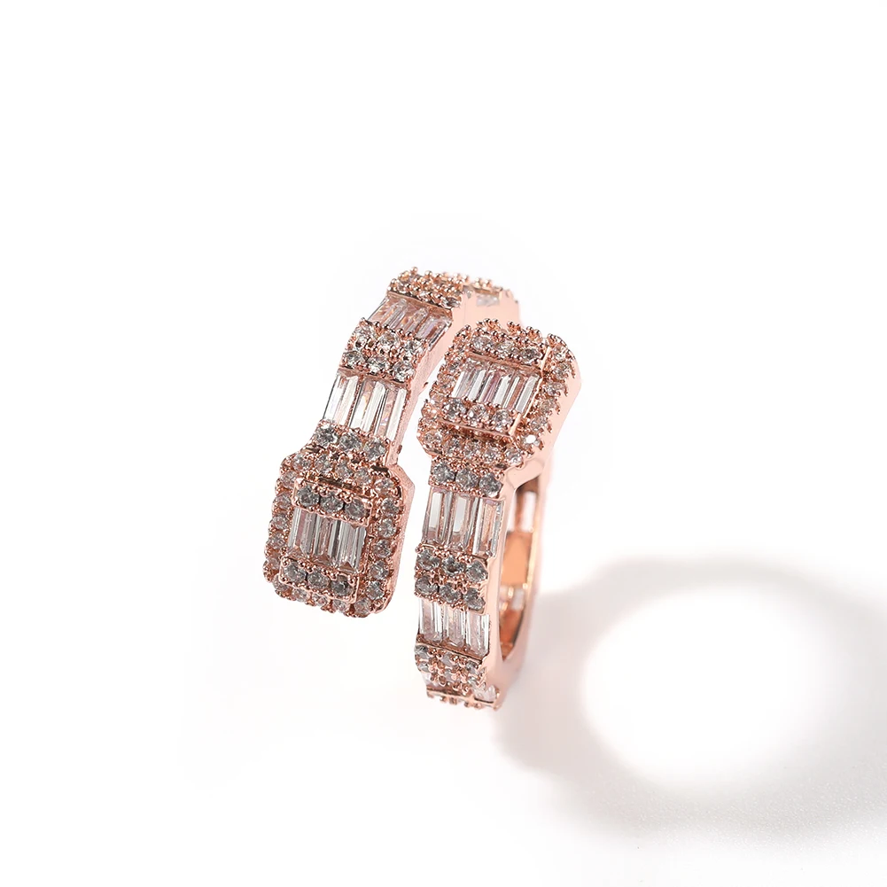 UWIN Baguette Rings Full Bling Iced Out Cubic Zircon AAA Rings Luxury Fashion Hiphop Jewelry Gift