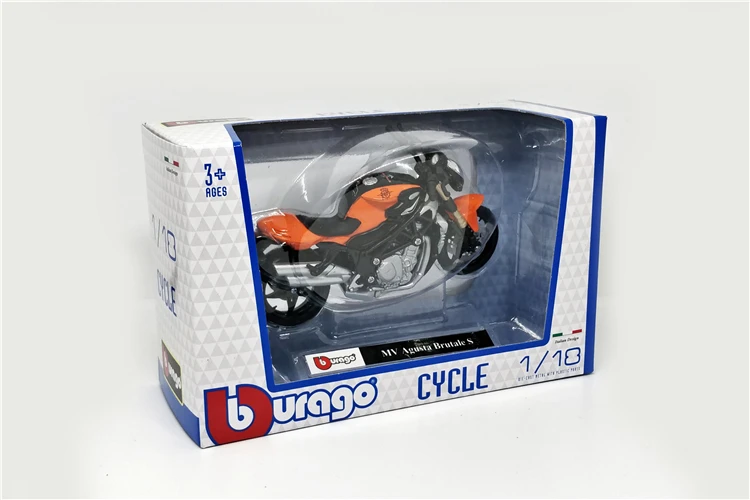 Bburago 1/18 1:18 Масштаб Triumph MV Agusta KTM Ducati литой мотоцикл дисплей Модель Детская игрушка для мальчиков