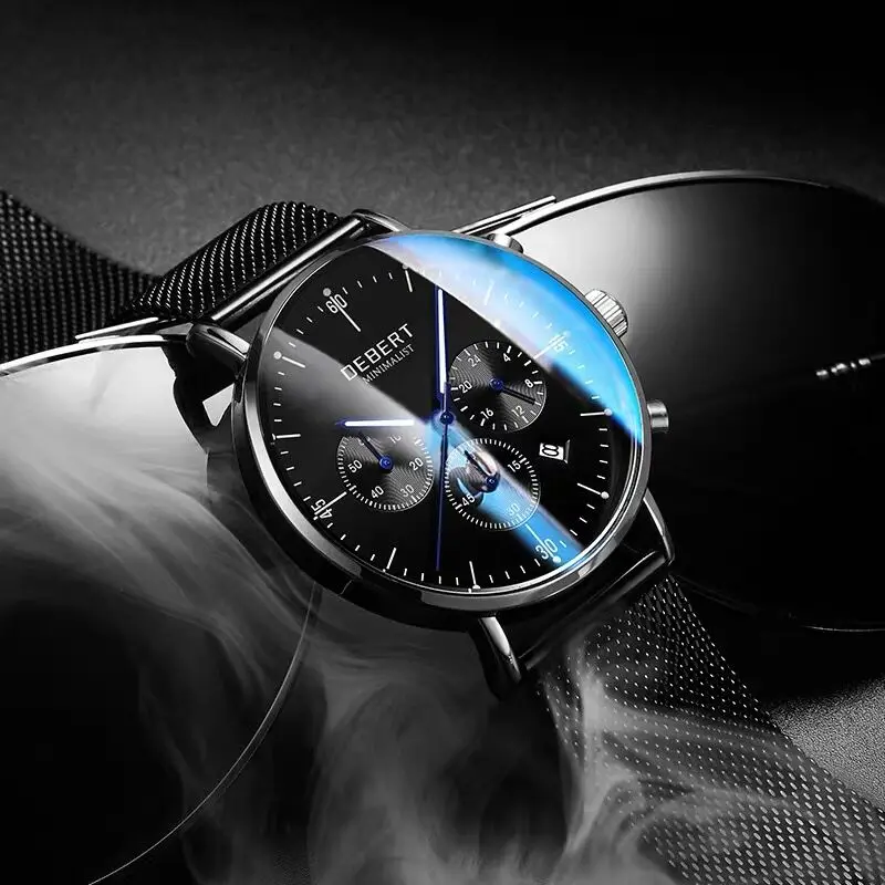 

debert Fashion watch men Male Top Brand Luxury quartz wristwatches Men Casual Slim Dress Waterproof Sport WristWatch Relogio