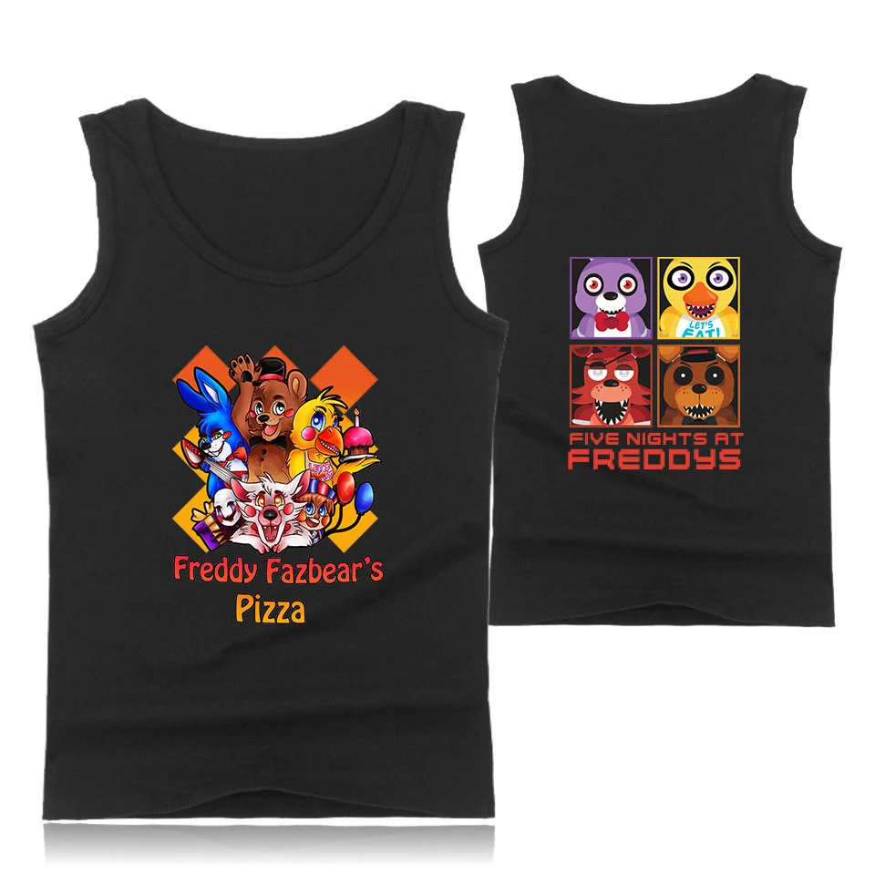 Five Nights at Freddy, новая майка, летний топ без рукавов, модная новинка, популярный тренд, повседневная одежда, жилет