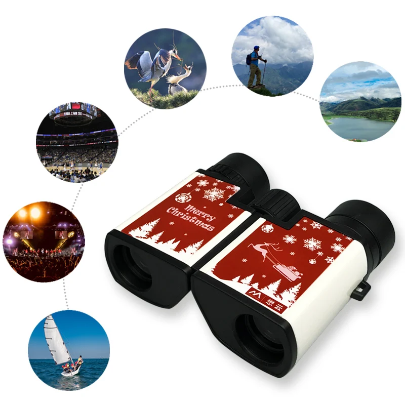 

HD 8X22 BAK4 FMC Folding Telescope binoculars 5000m Zooming Focus Blue Film Binoculo Optical Hunting High Quality Tourism Scope