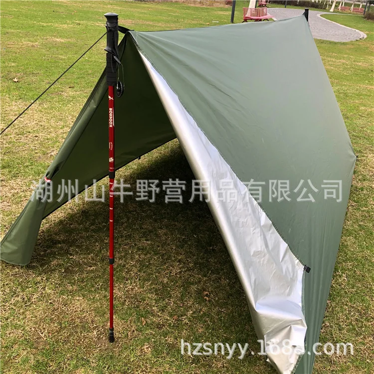 Multi-functional Awning Hammock Cover A- line Outdoor Tent College Style Beach Mat Moisture-Proof Mat Anti-Rainwater Ultraviolet
