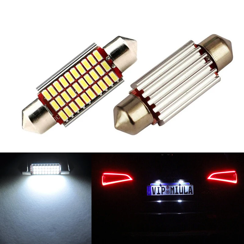 2x светодиодсветодиодный CANbus C5W лампы 3014SMD внутреннее освещение подсветка